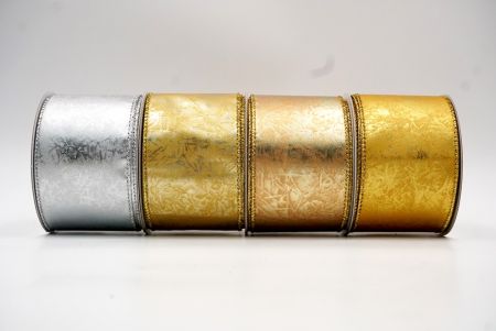 Solid Metallic Design Wired Ribbon - Solid Metallic Design Wired Ribbon